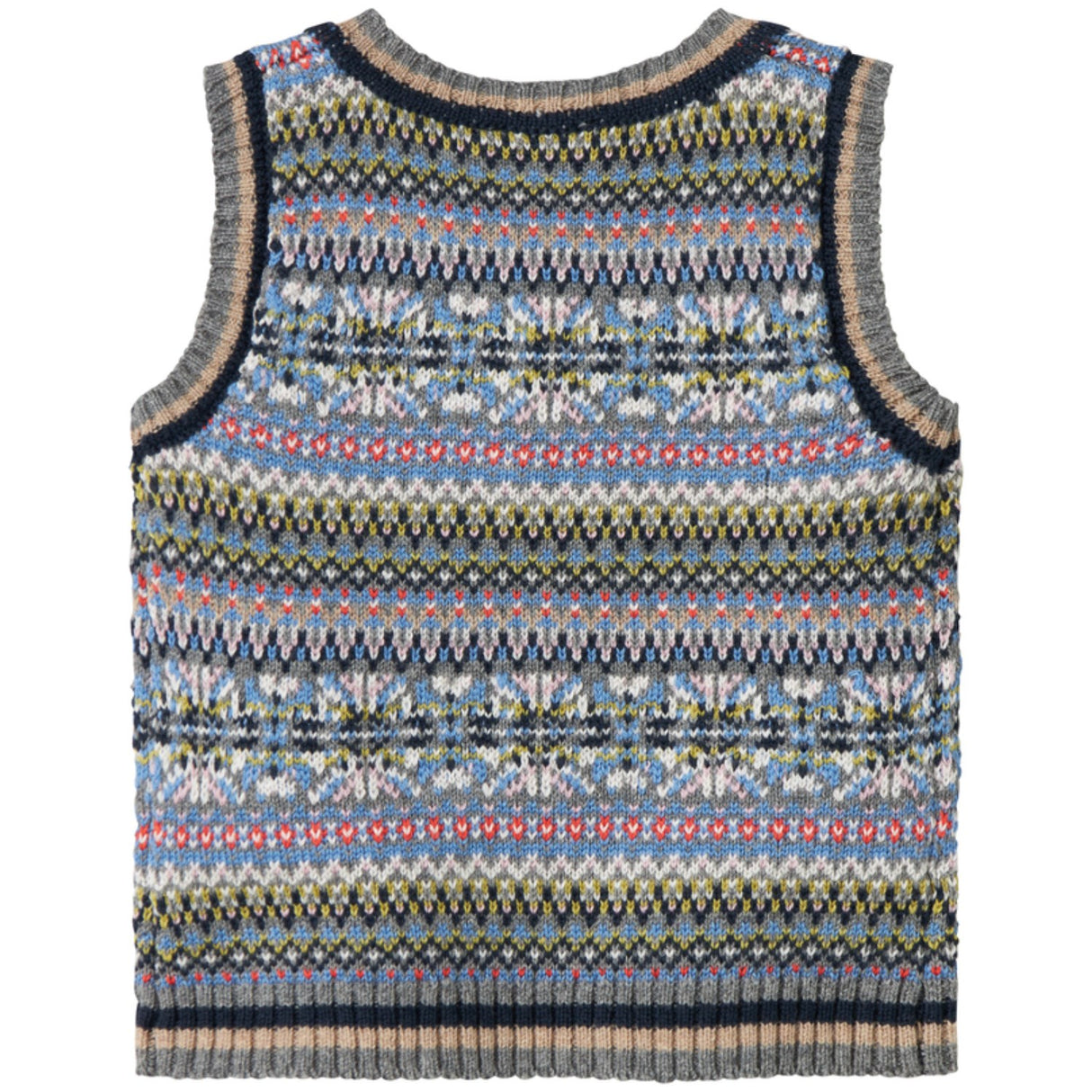 MarMar Light Cotton Wool Fair Isle Fair Isle Taj B Strikket Vest