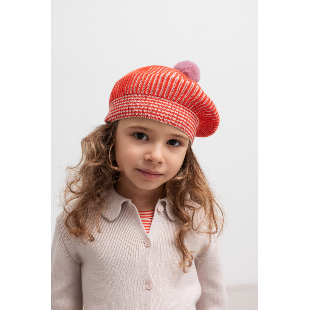 MarMar Light Cotton Wool Rib Vanilla Tilda Strikk Cardigan