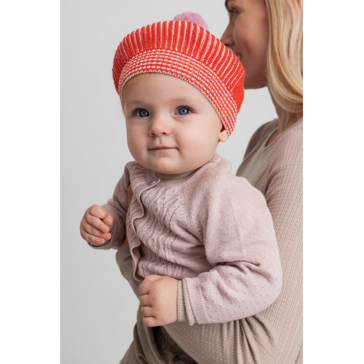 MarMar Modal Mix Cable Faded Rose Totti Strikk Cardigan