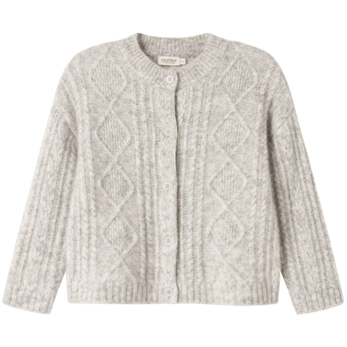 MarMar Mohair Cable Morning Dew Mel. Tavon Strikk Cardigan