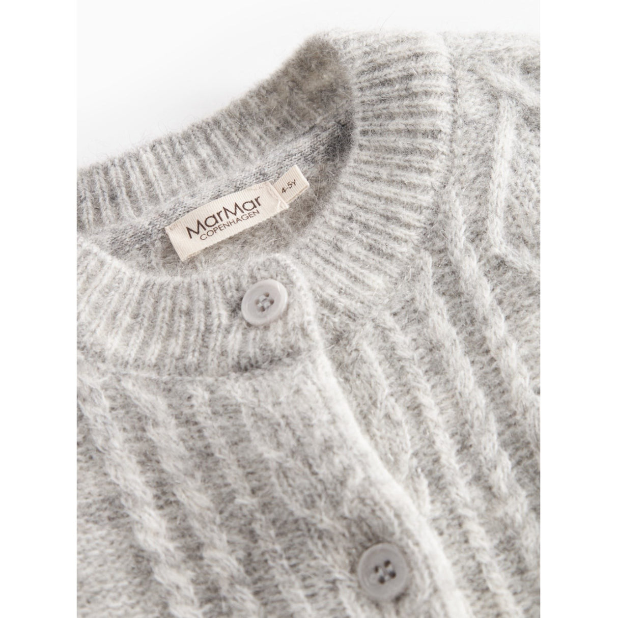 MarMar Mohair Cable Morning Dew Mel. Tavon Strikk Cardigan