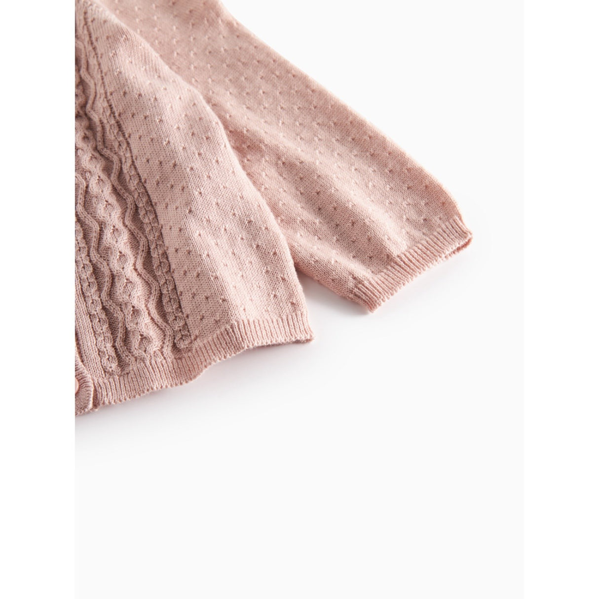 MarMar Modal Mix Cable Faded Rose Totti Strikk Cardigan