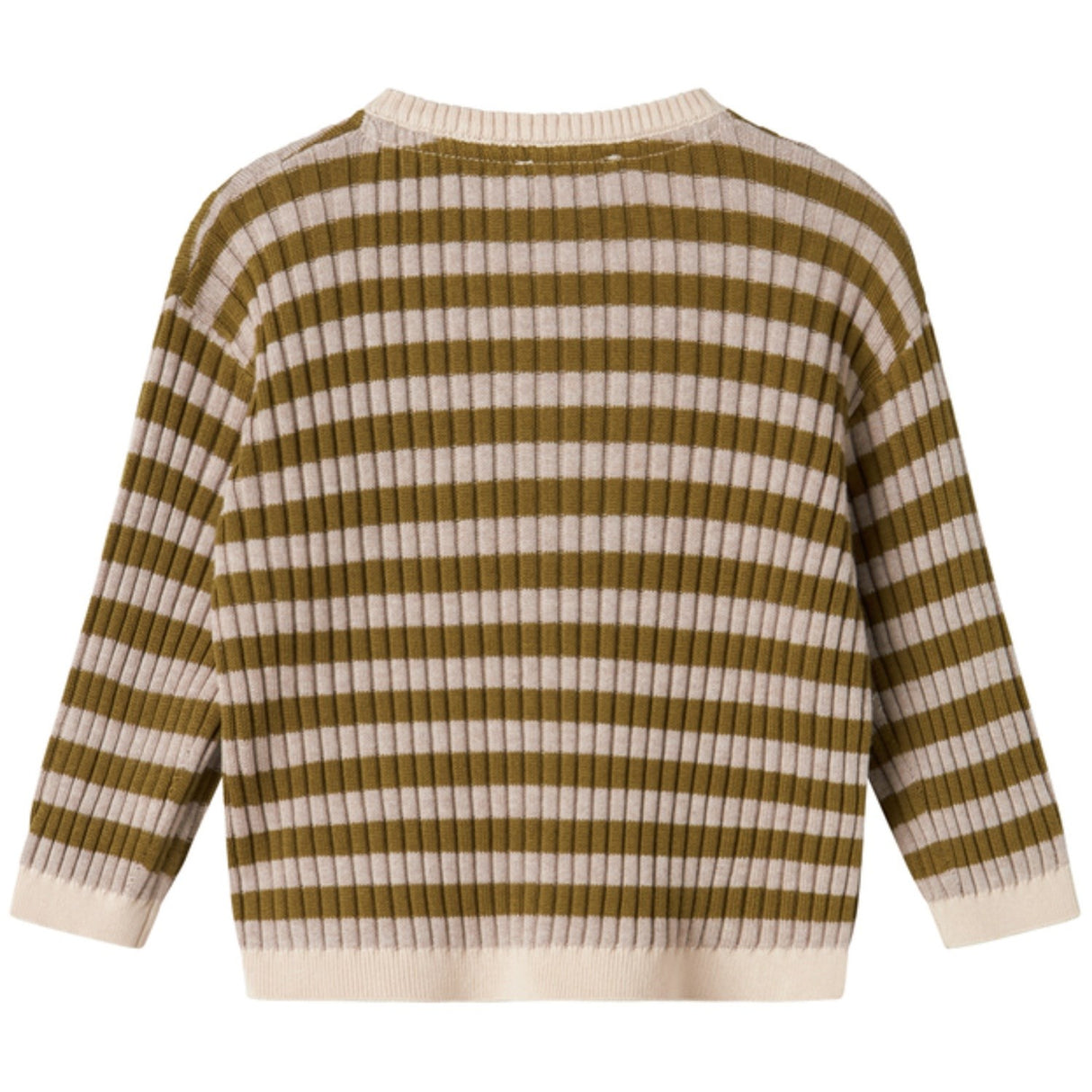 MarMar Modal Mix Stripe Cashew Mel. Stripe Tob Strikk Cardigan
