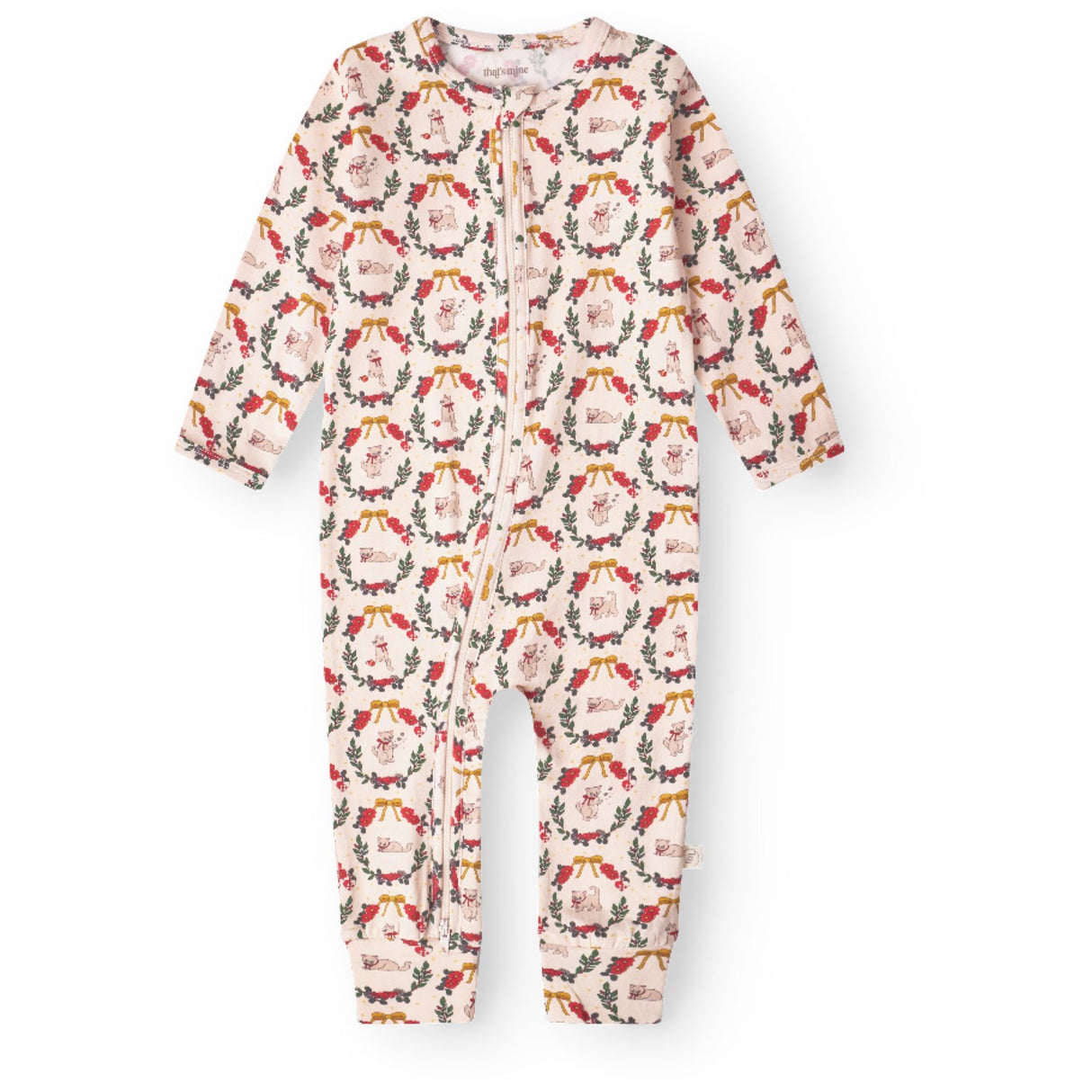 That's Mine Christmas Wreath Elliotte Onesie