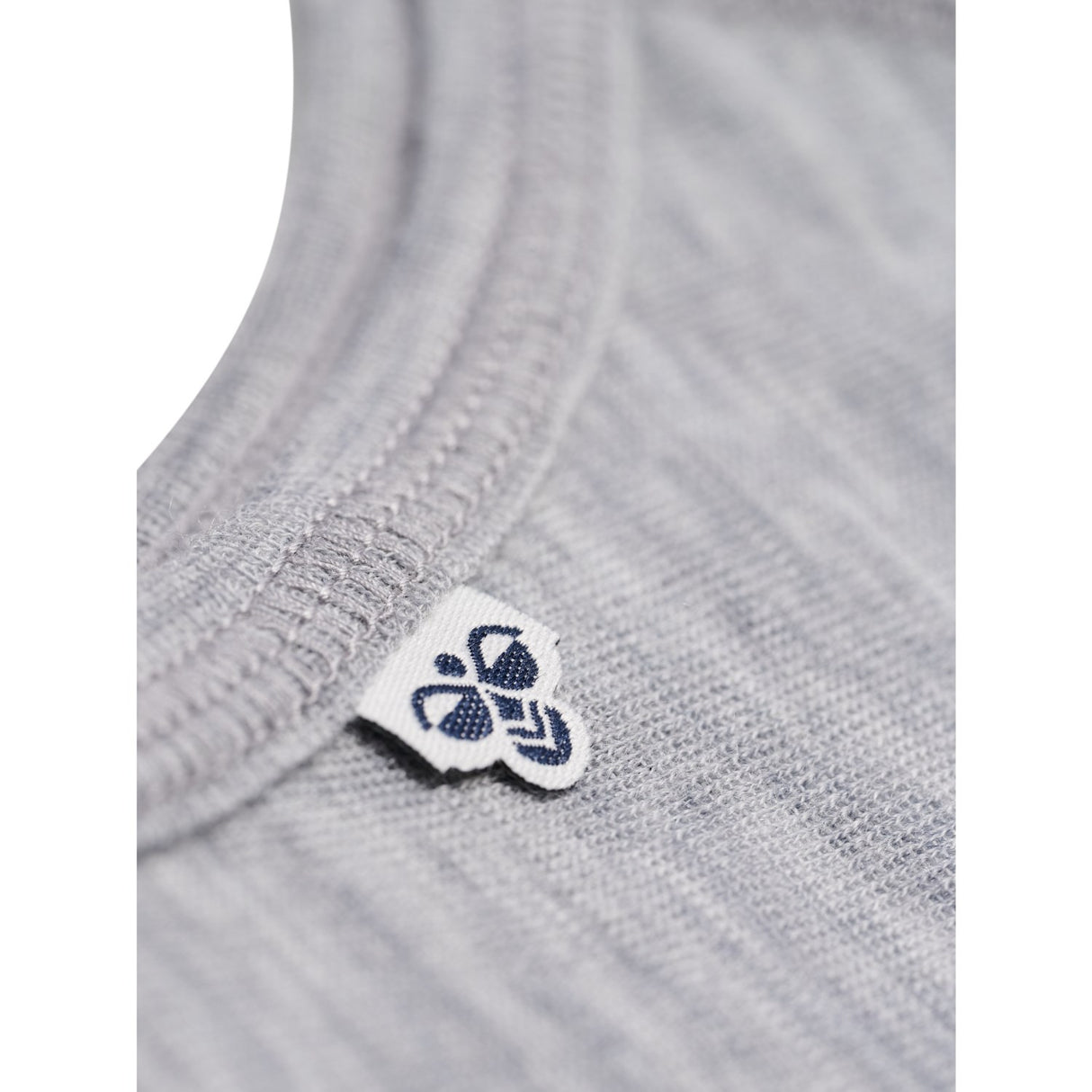 Hummel Grey Melange Mini Ull Rib Lue