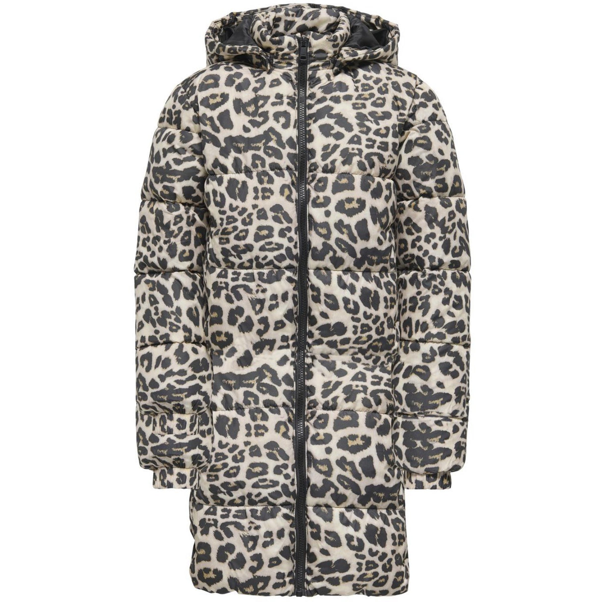 kids ONLY Silver Mink Leo Kogdalia Puffer Aop Jakke Cs Otw