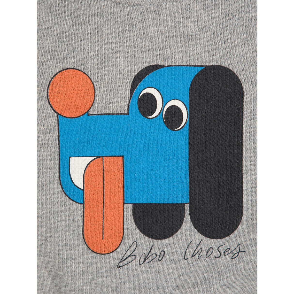 Bobo Choses Light Heather Grey Doggy Mate Collegegenser