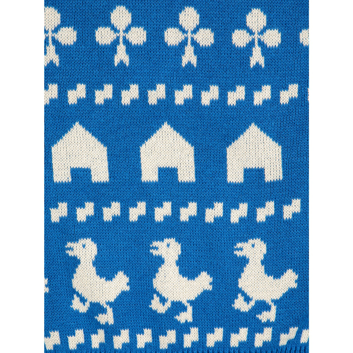 Bobo Choses Blue Farm Jacquard Jumper
