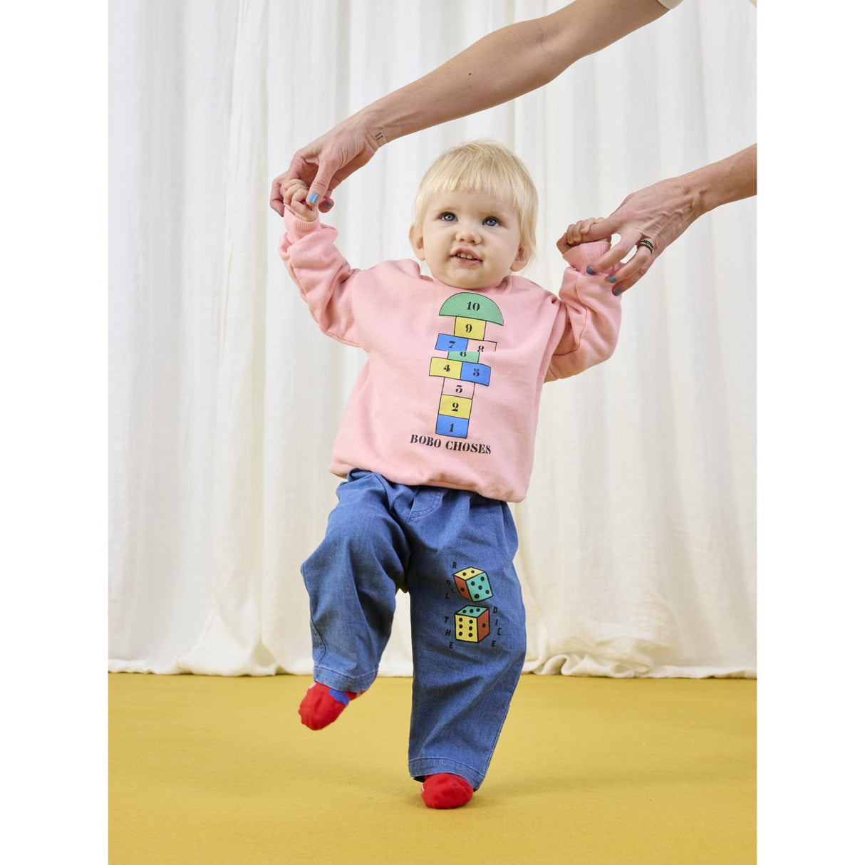 Bobo Choses Pink Hopscotch Collegegenser