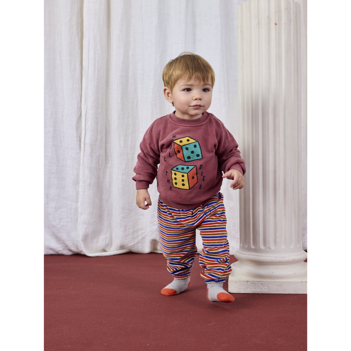 Bobo Choses Light Heather Grey Doggy Mate Kort Strømper