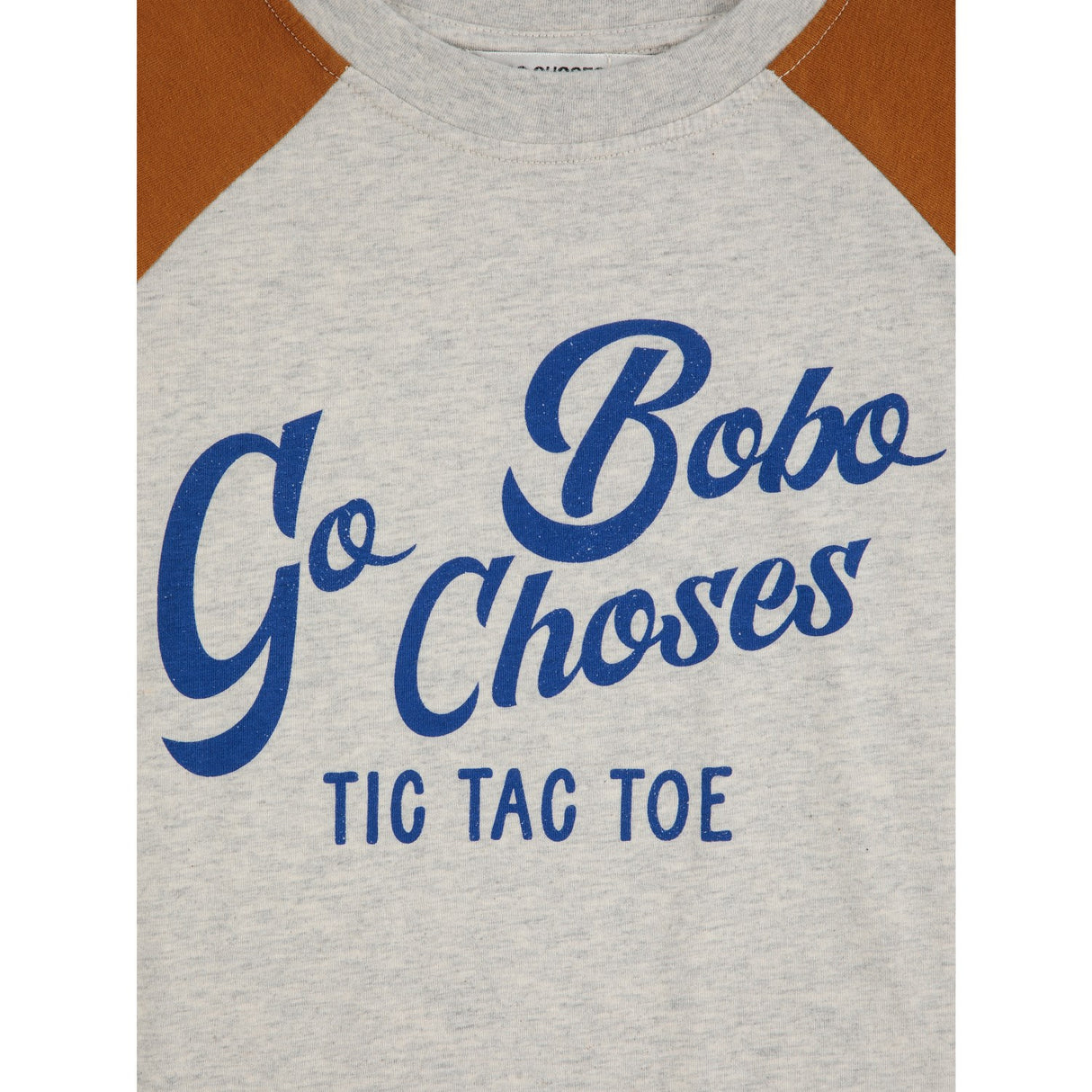 Bobo Choses Brown Go Bobo Ranglan Ermer T-Shirt