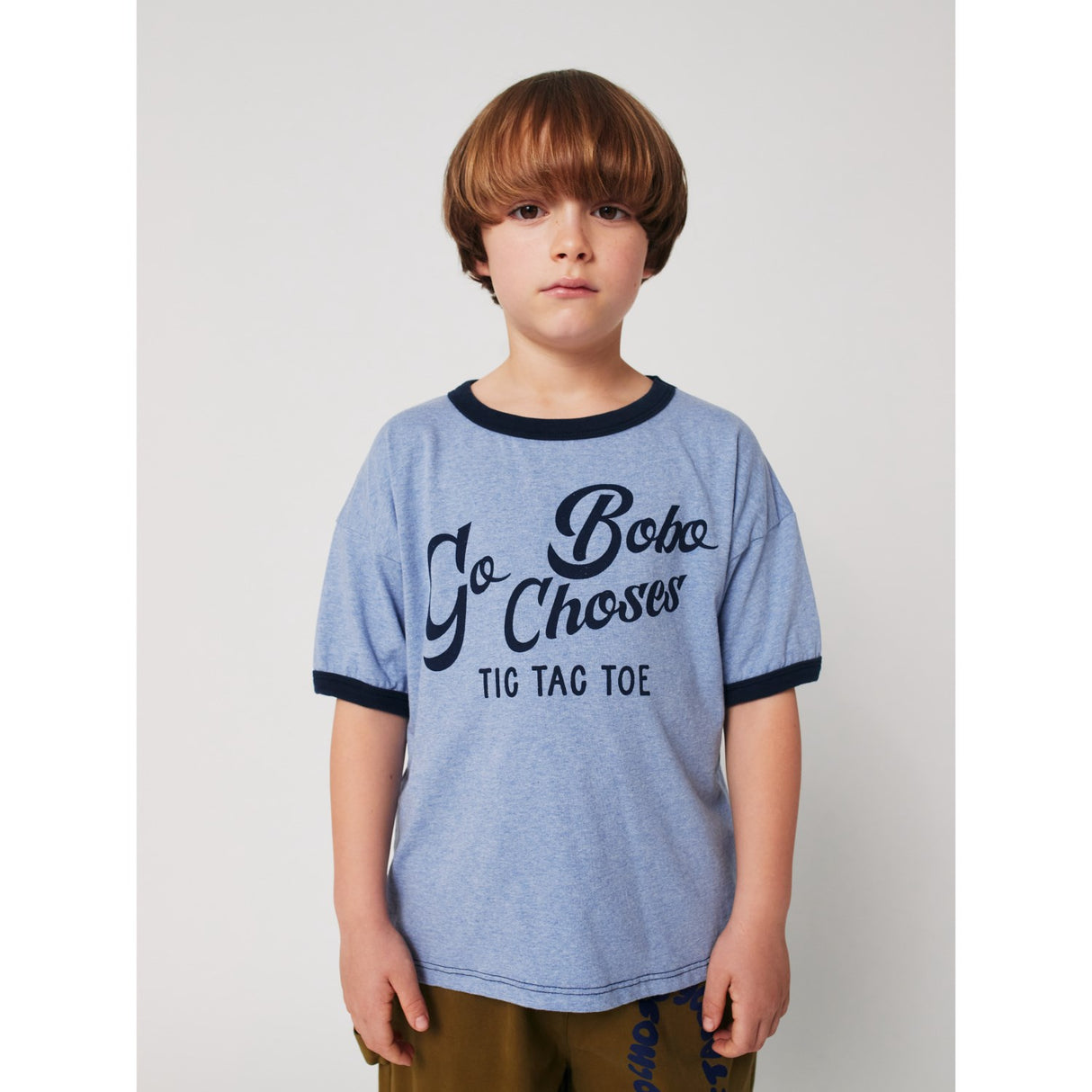 Bobo Choses Light Blue Go Bobo T-Shirt