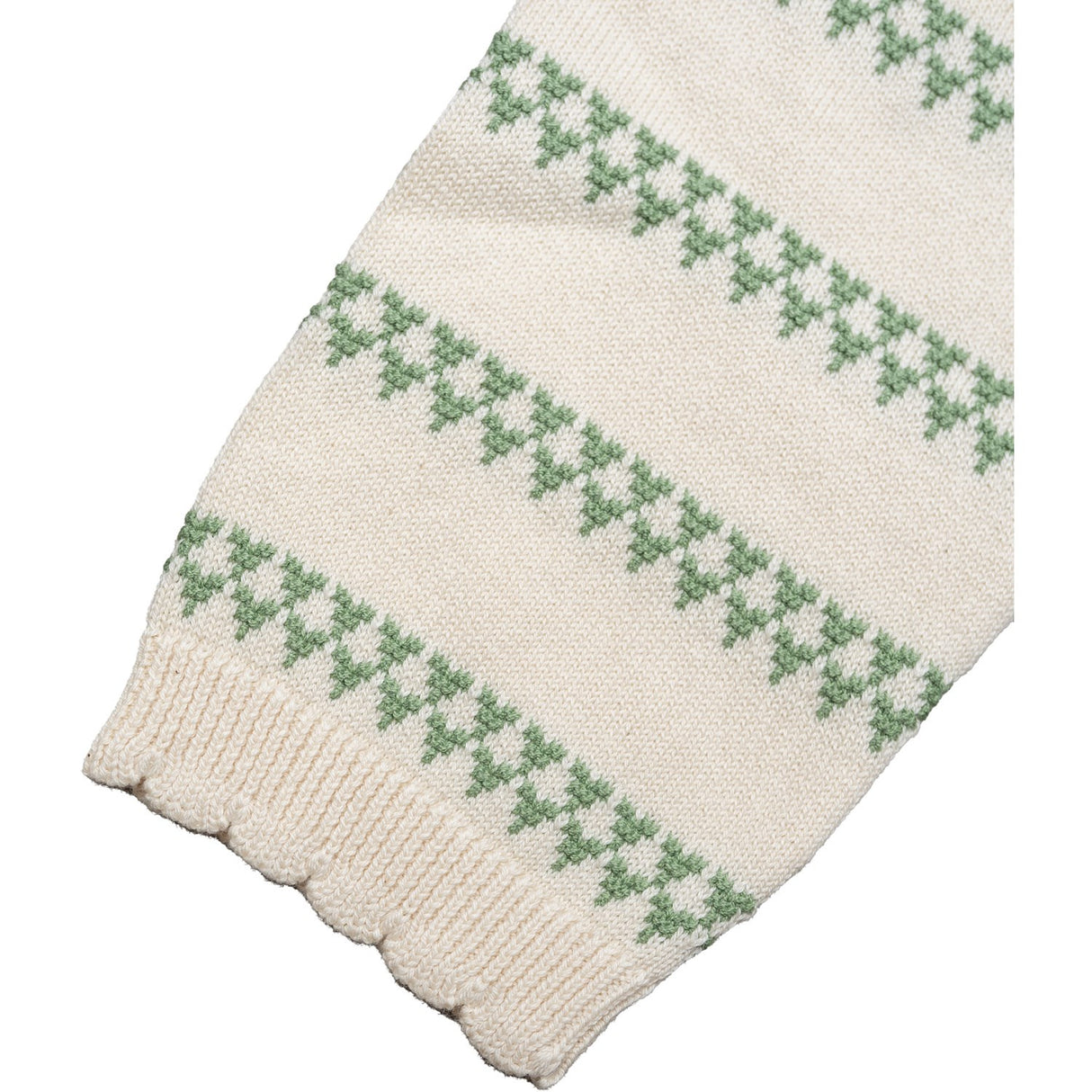 Hanevild Shale Green Heart Cardigan