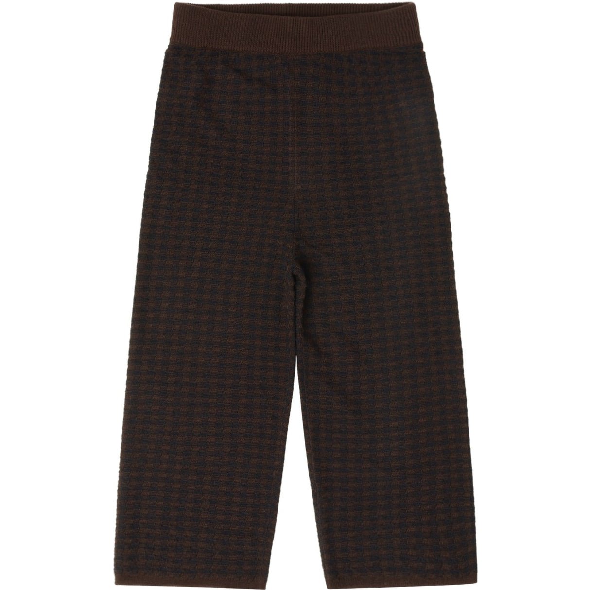 FUB Mocca/Dark Navy Checked Bukser