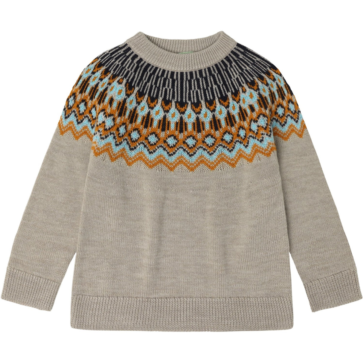 FUB Oat Melange Fair Isle Sweater