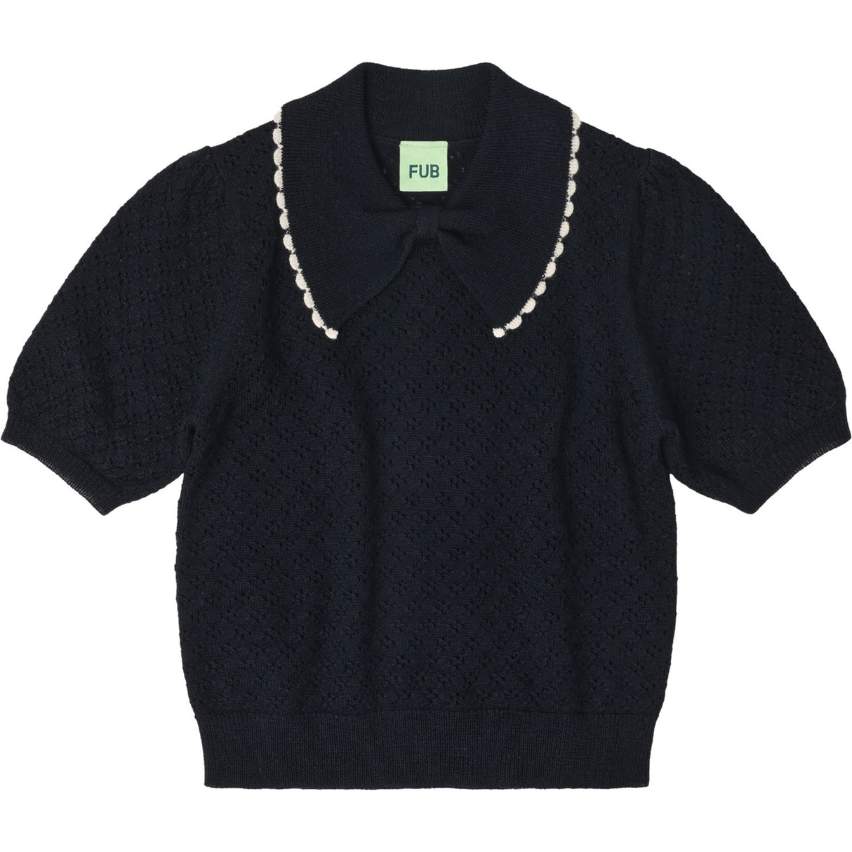 FUB Dark Navy Pointelle Polo