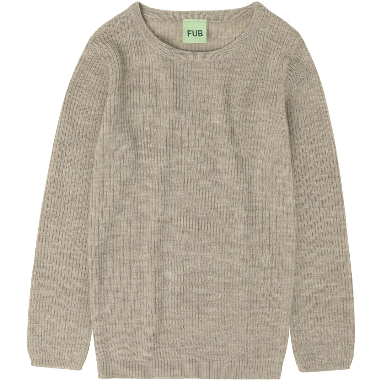 FUB Oat Melange Rib Bluse