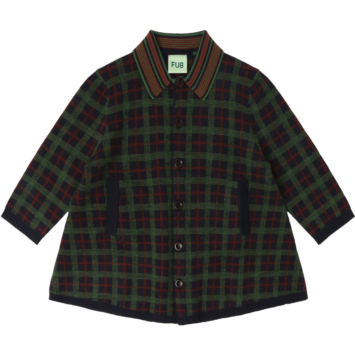 FUB Dark Navy Felted Frakk