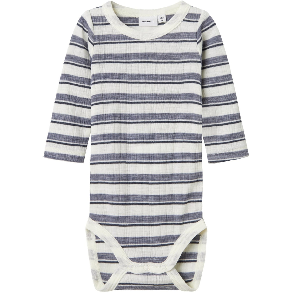Name It Folkstone Gray Snow White Nbmwang Ull Needle Ls Body Noos