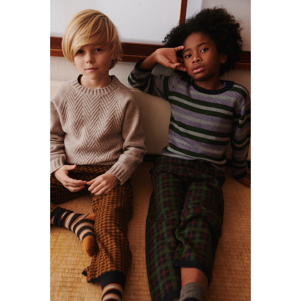 FUB Dark Navy Felted Bukser