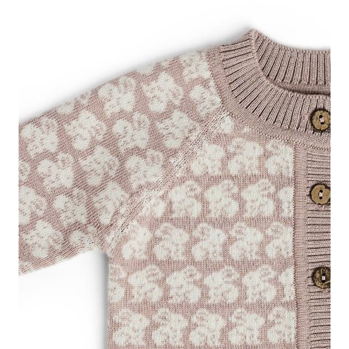 Smallstuff Powder Cardigan Ao Rabbits Merino Ull Powder