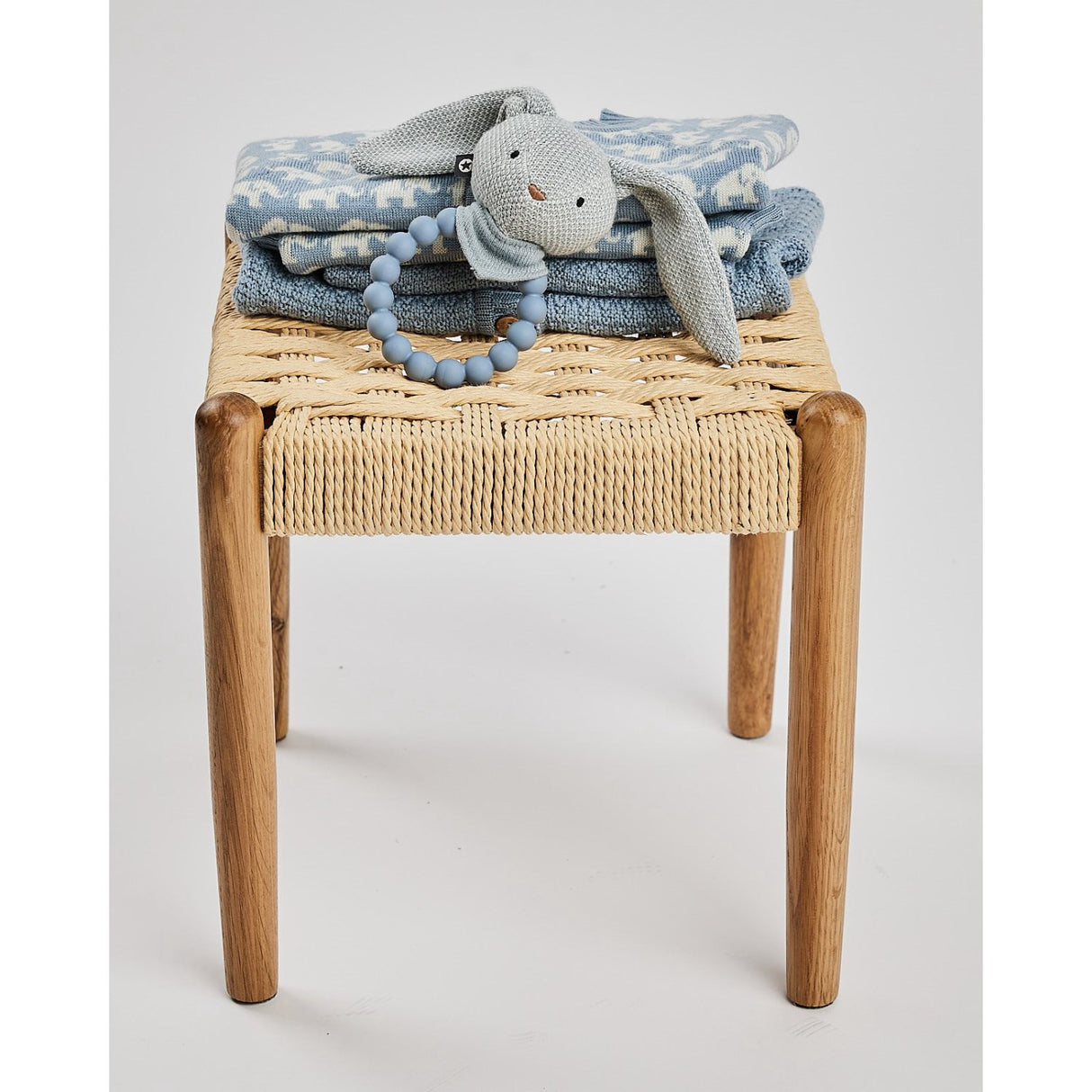 Smallstuff Blue Vest Ao Elephants Merino Ull