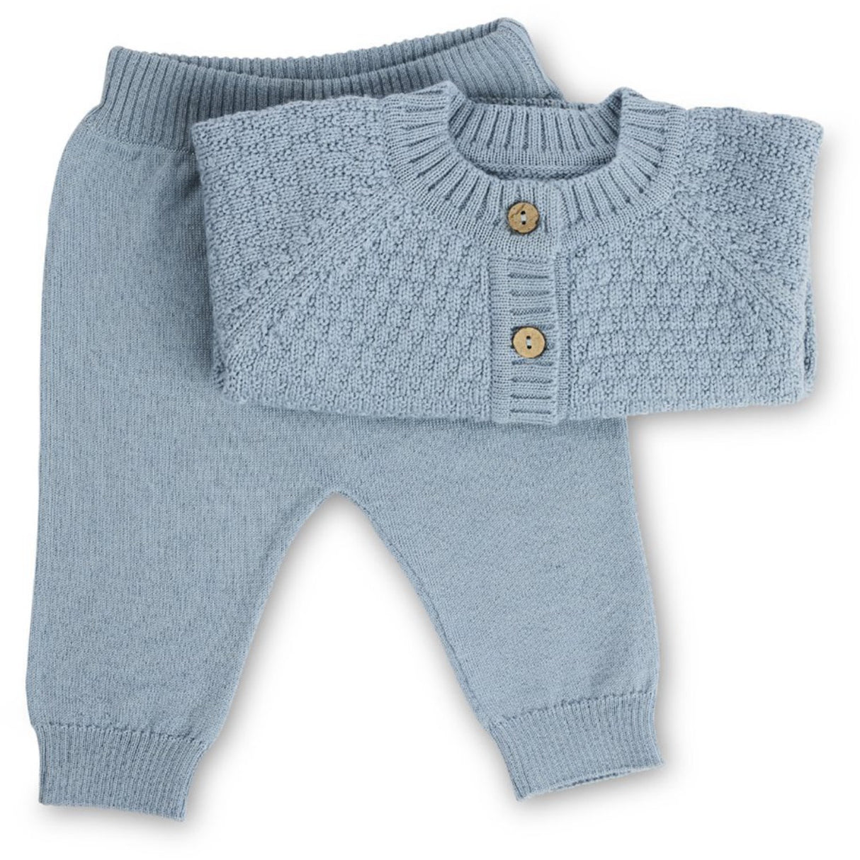 Smallstuff Blue Bukser Flat Strikk Merino Ull