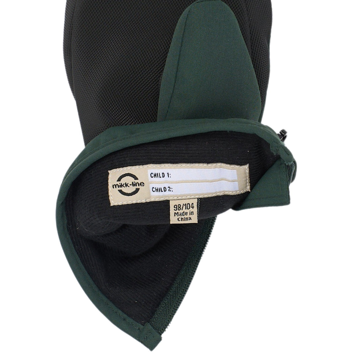 Mikk-Line Darkest Sprouse Polyester Tussor Votter Med Glidelås