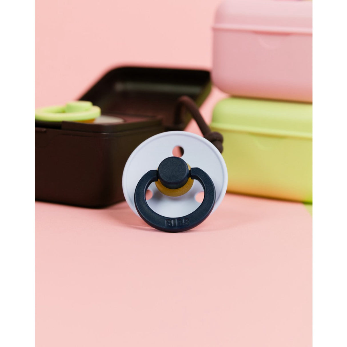 Bibs Baby Blue Smokk Studio Colour 2-Pakning Fusion Latex Petrol Mix