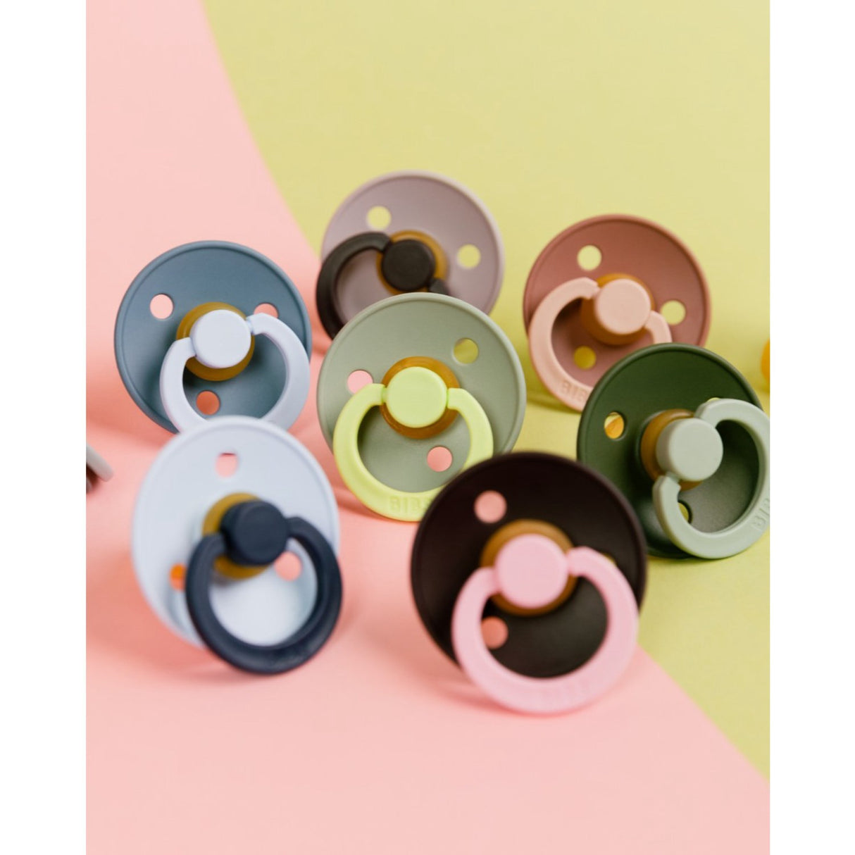 Bibs Dusky Lilac Smokk Studio Colour 2-Pakning Fusion Latex Plum Mix