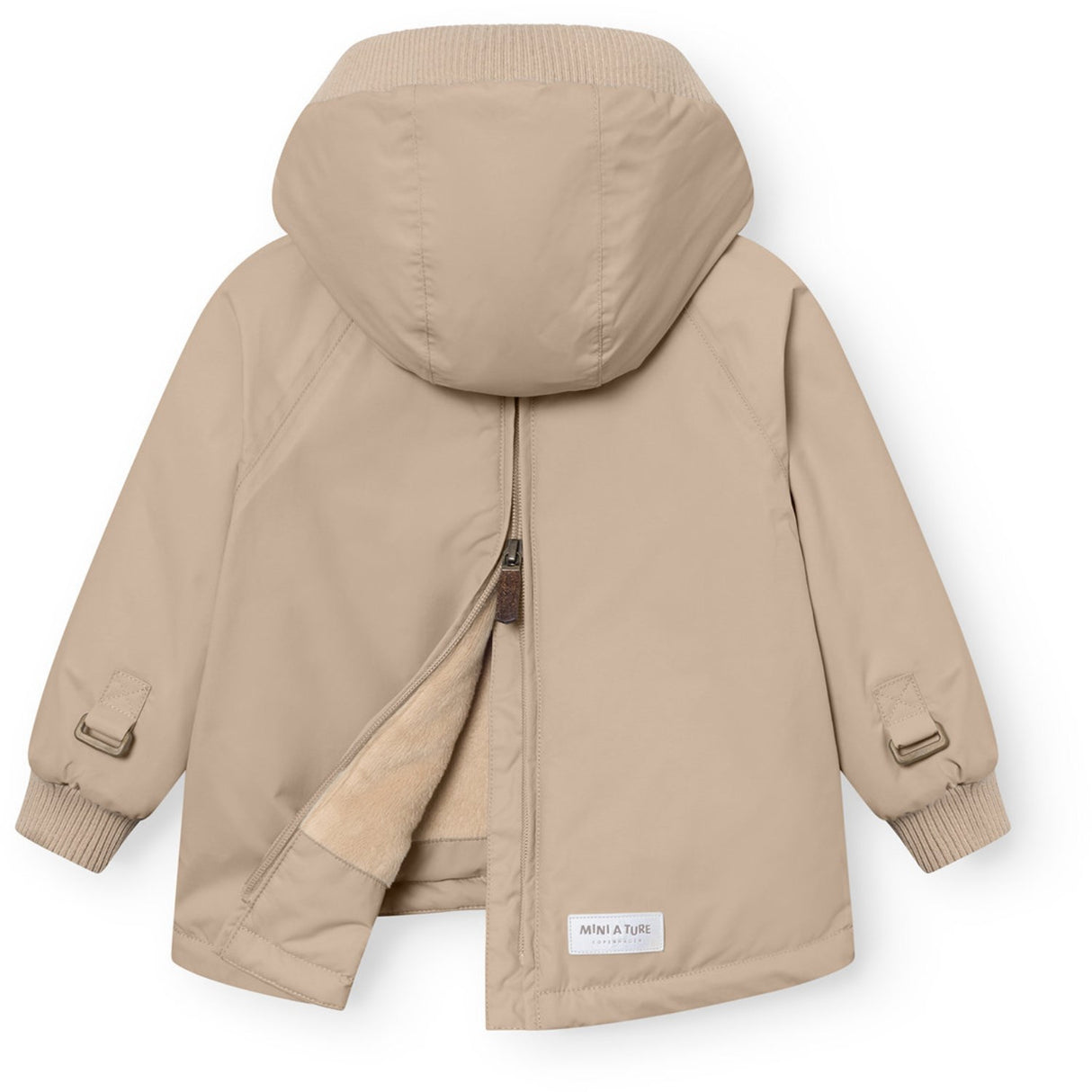 Mini A ture Savannah Tan Matbabywen Fleece Lined Winter Anorak. GRS