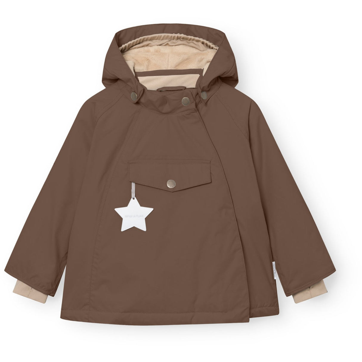 Mini A ture Chestnut Brown Matwang Fleece Lined Winter Jacket. GRS