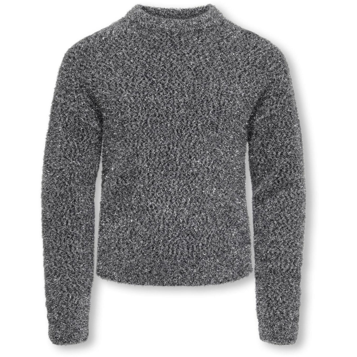kids ONLY Black Silver Glitter Kogpiumo Glitter L/S O-Neck Knt
