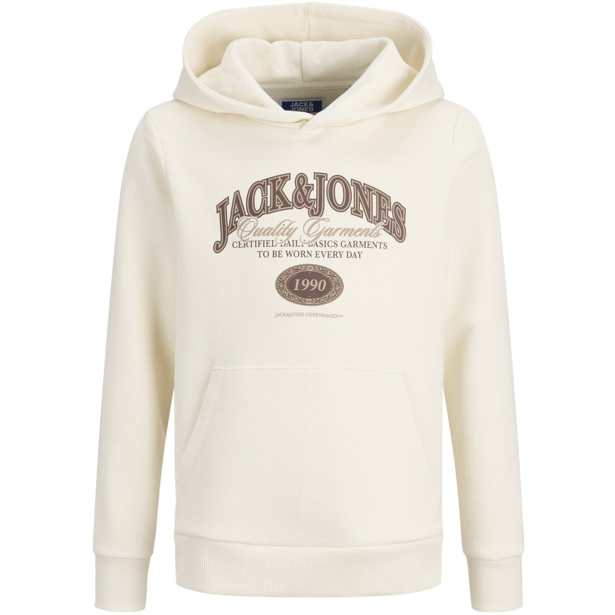 Jack & Jones Junior Antique White Jjari Branding Sweat Hette Jnr