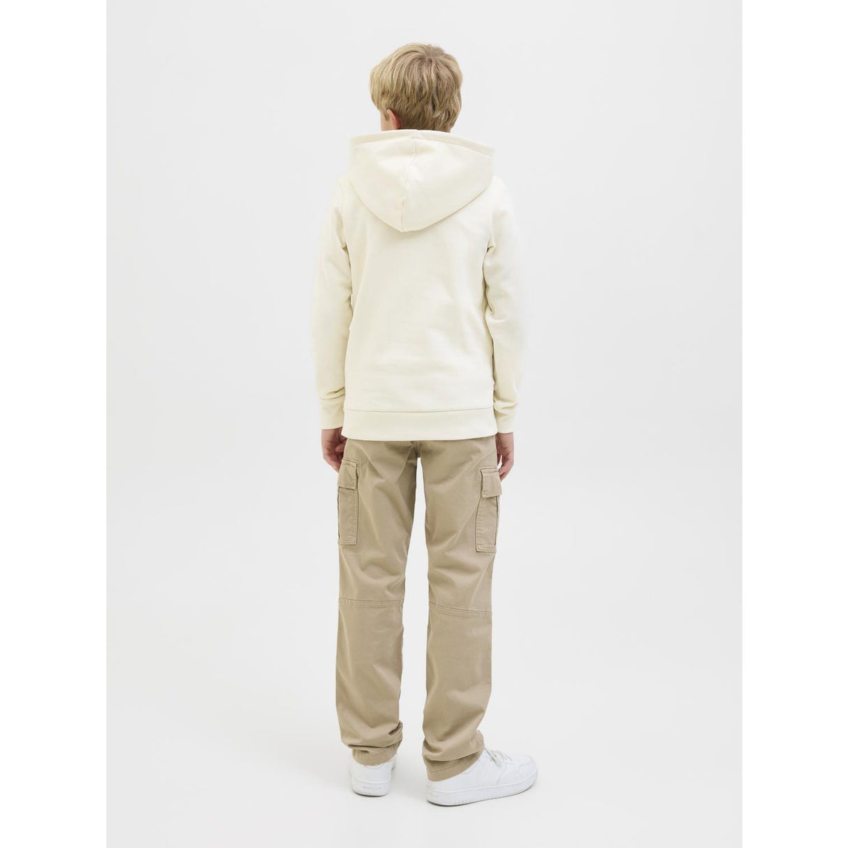 Jack & Jones Junior Antique White Jjari Branding Sweat Hette Jnr