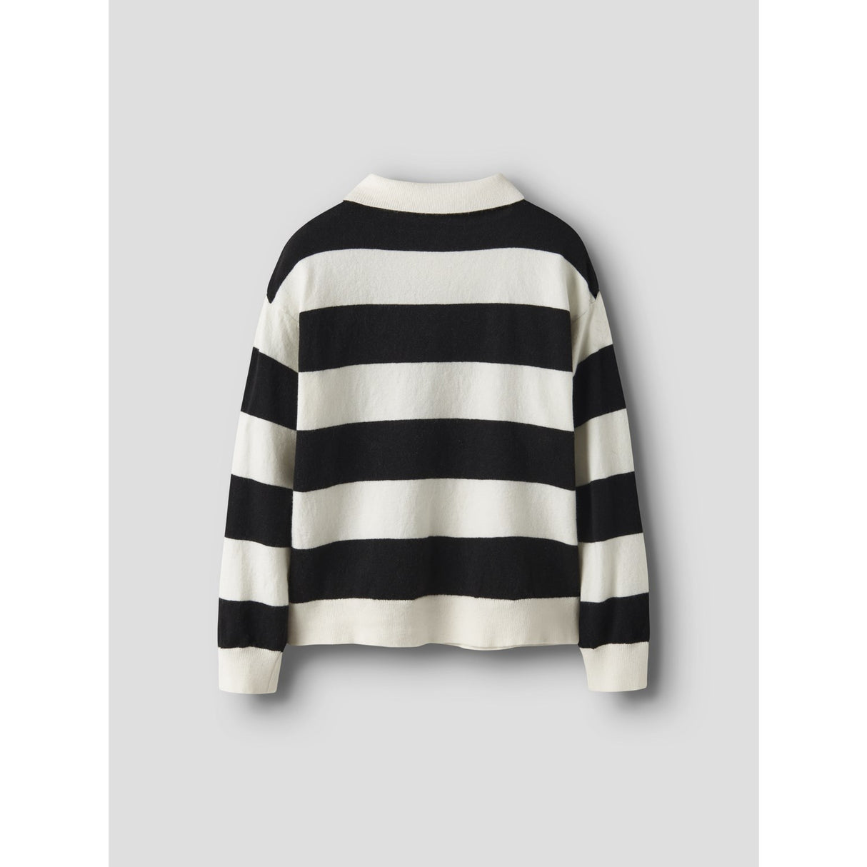 Name It Black Nkmobert Ls Loose Strikk Polo