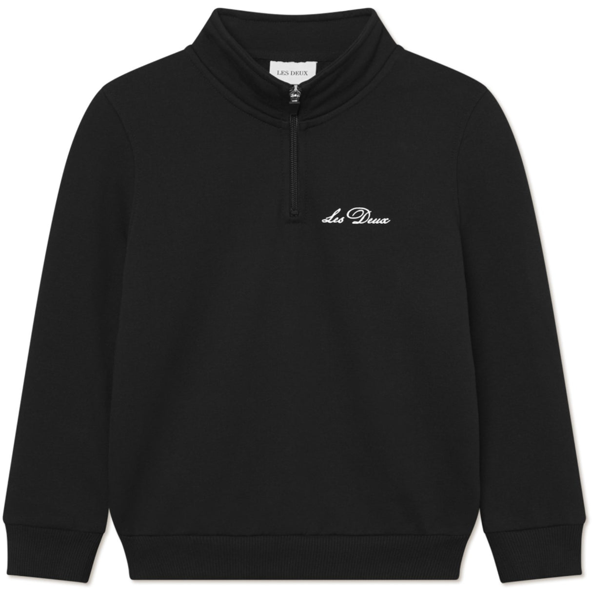 Les Deux Kids Black West Side Half-Zip Collegegenser KIDS