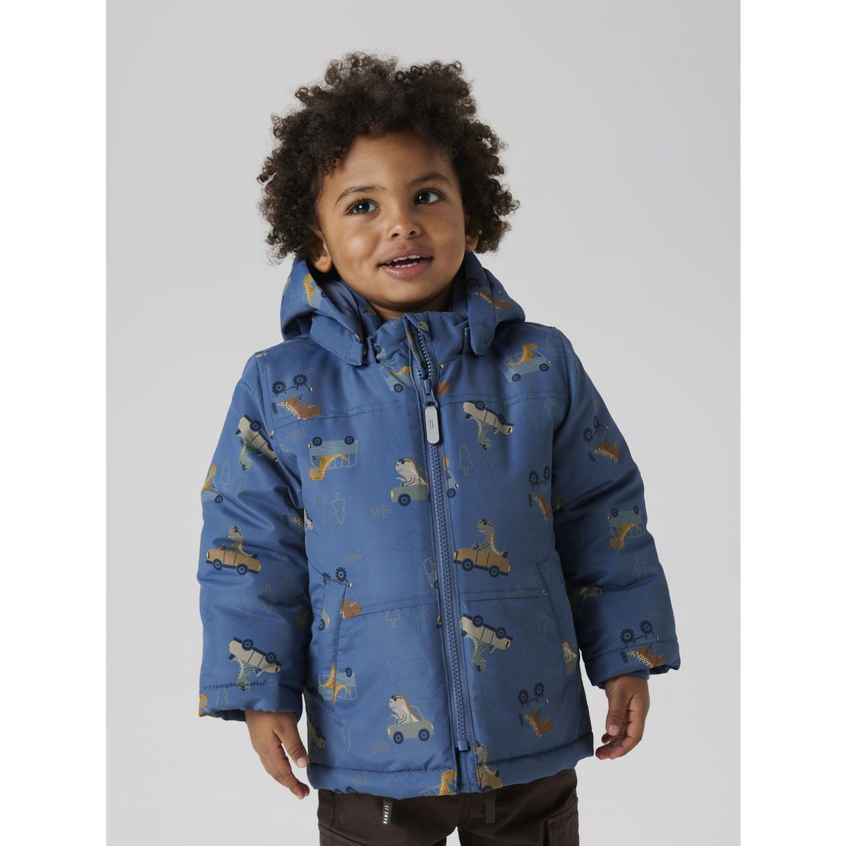 Name It Vintage Indigo Dino Car Nmmmax Pa Jakke Aop Noos