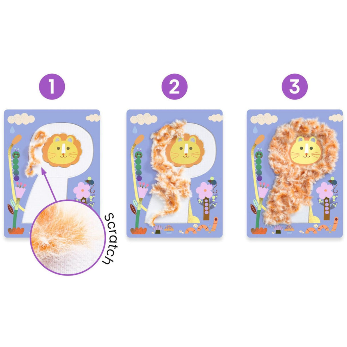 Djeco Kreativ Garn Fluffy Venner!