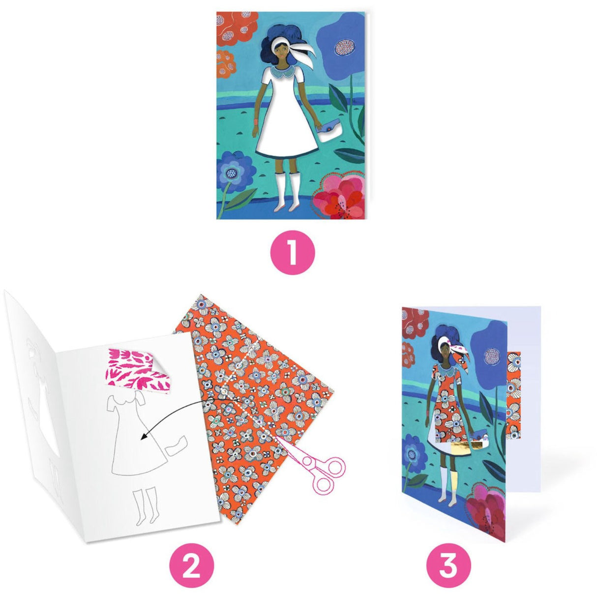 Djeco Påklædningsbilleder Trendy Tøj