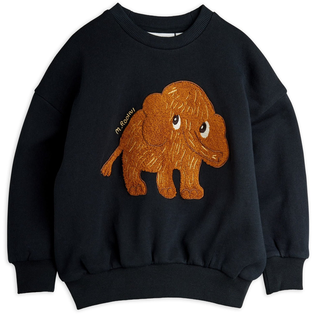 Mini Rodini Black Mammoth Chenille Collegegenser