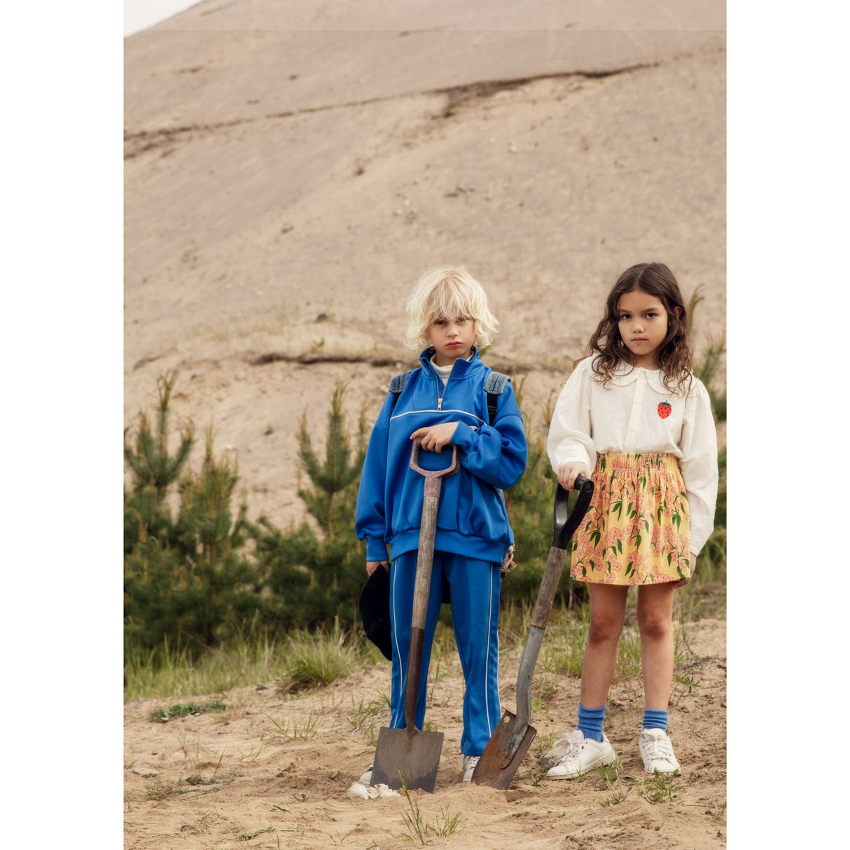 Mini Rodini White Strawberry Emb Schiffli Bluse