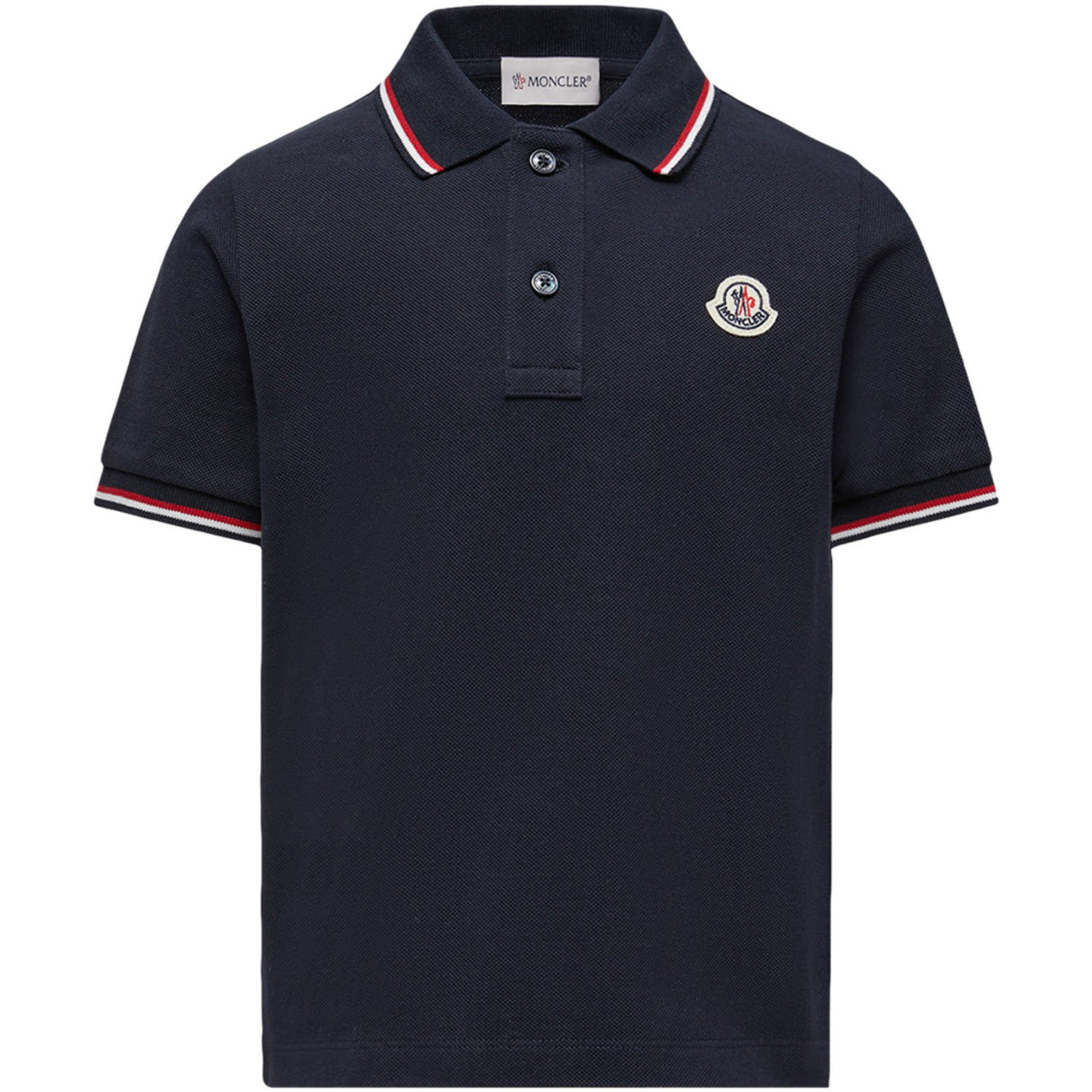 Moncler Navy Ss Polo