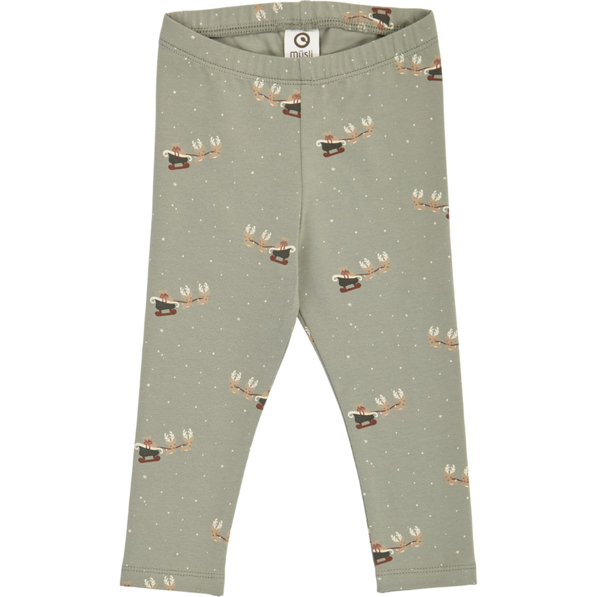 Müsli Shadow/ Deep Green/ Balsam Cream Christmas Leggings Baby