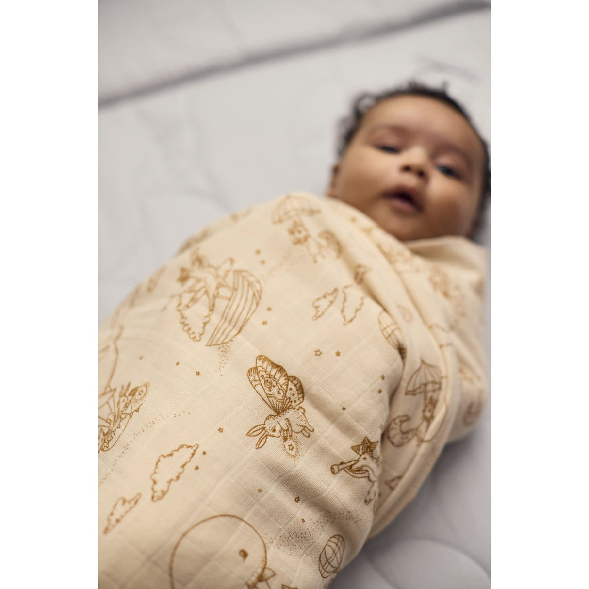 FILIBABBA Dreamy Adventurers Muslin Svøp Diaper 120x120 Cm Gots