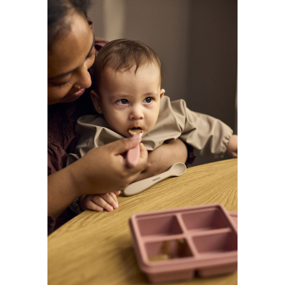 FILIBABBA Rose Mix Silicone Feeding Skjeer 3-Pakning