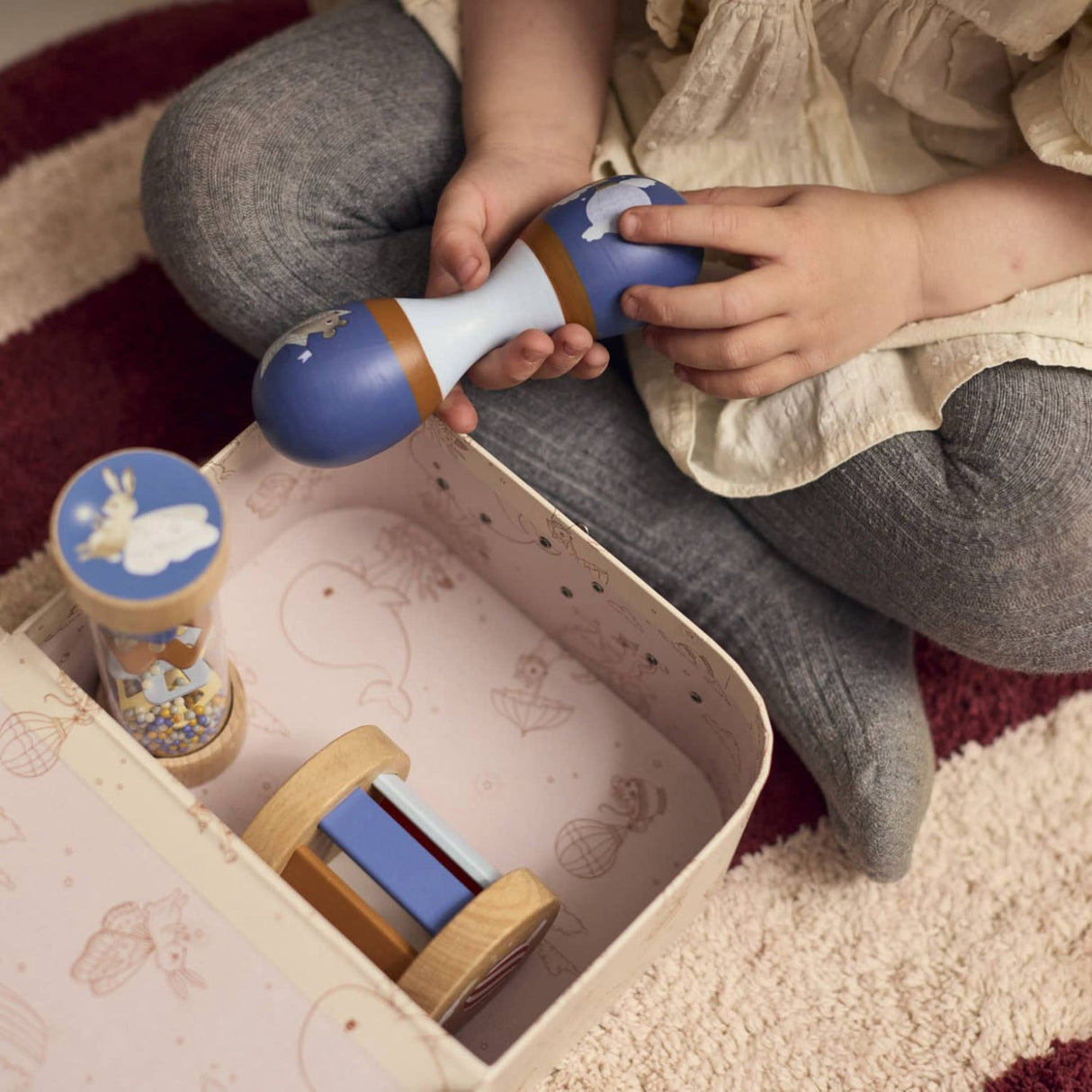 FILIBABBA Wood Play Sett My First Wooden Sensory Toys