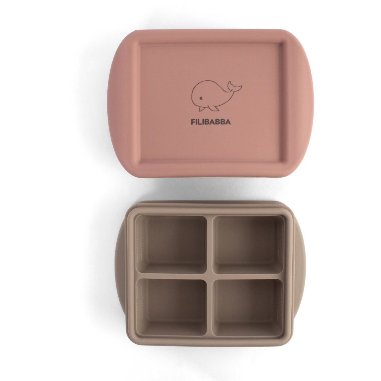 FILIBABBA Rose Mix Baby Food Freezer Tray 4x65 Ml 2-Pakning