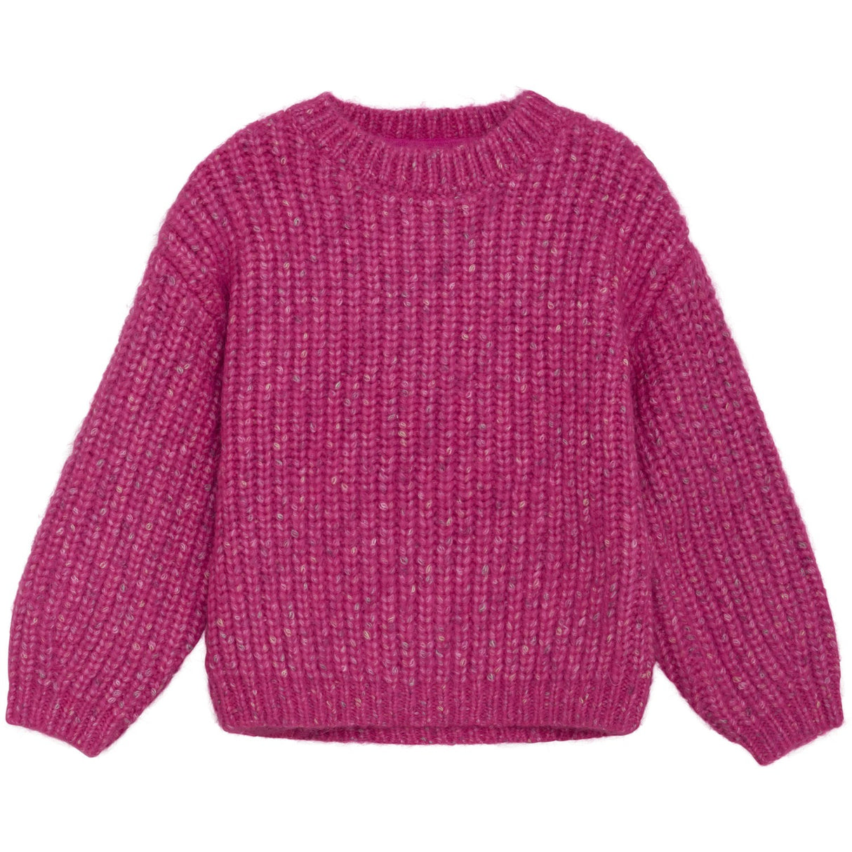 Minymo Fuchsia Fedora Pullover Strikk