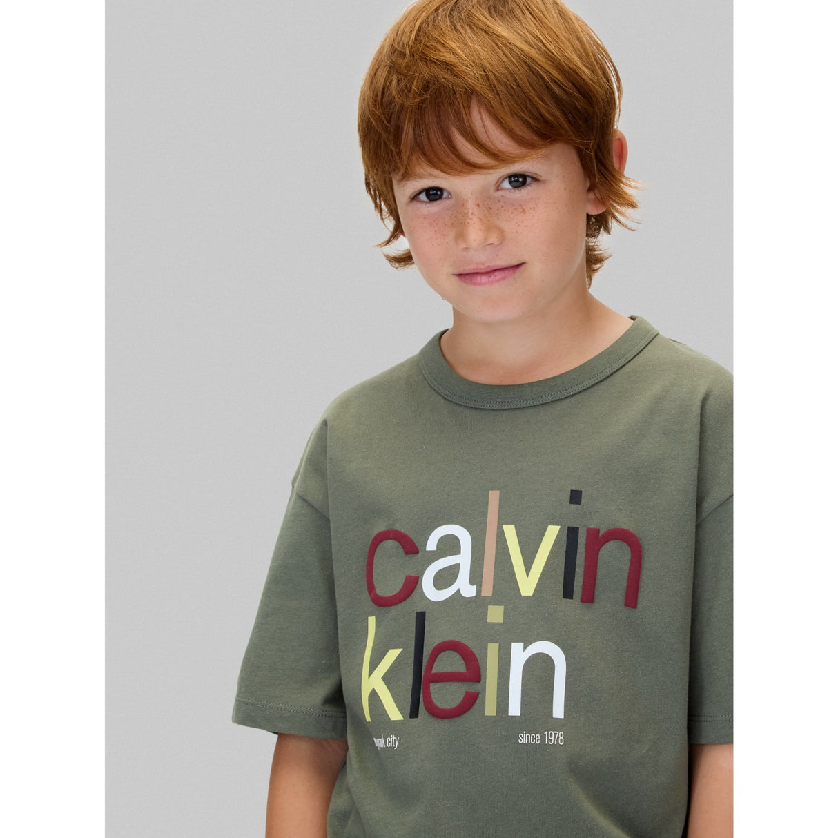 Calvin Klein Thyme Farge Logo Graphic Ss T-Shirt